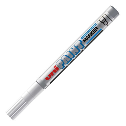 Picture of Paint Marker Extra Fine Silver 0.8mm Oil Base Uni
