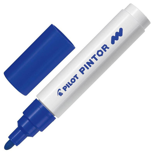 Picture of Paint Marker M Blue 1.4 mm All Surfaces Pilot Pint