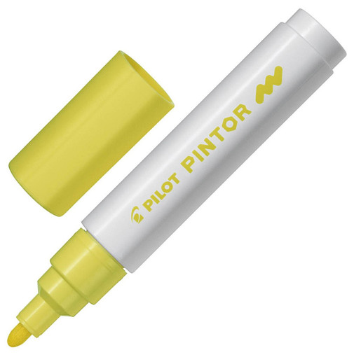 Picture of Paint Marker M Yellow 1.4 mm All Surfaces Pilot Pi