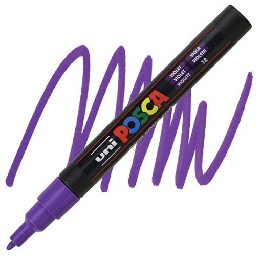 Picture of Paint Marker Purple 0.9-1.3mm Water-Based Uni Posc