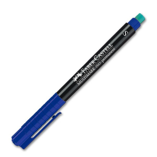 Picture of Permanent Marker S Blue Faber-Castell
