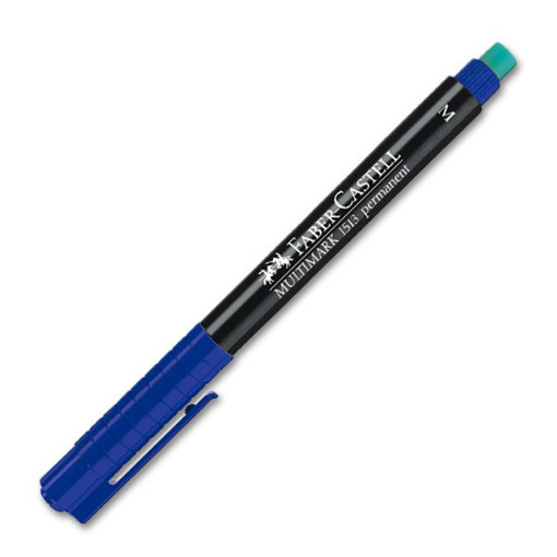 Picture of Permanent Marker M Blue Faber-Castell
