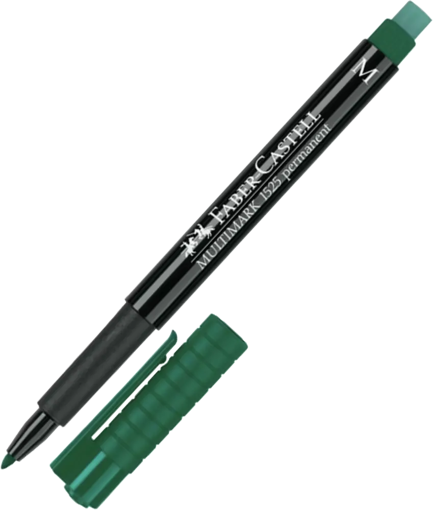 Picture of Permanent Marker M Green Faber-Castell