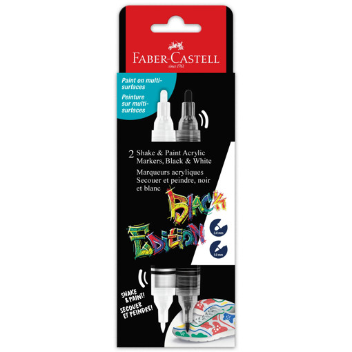 Picture of Acrylic Marker Black/White Faber-Castell