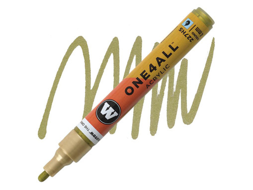 Picture of Acrylic Marker Metallic Gold 4mm Molotow