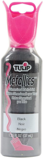 Picture of Fabric Paint 37ml Metallic Black 3D Tulip