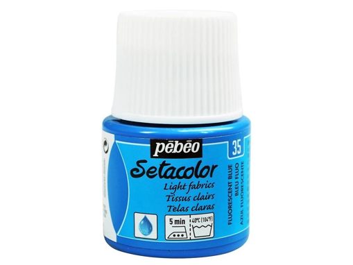 Picture of Fabric Paint 45ml Fluo Blue Pebeo Setacolor