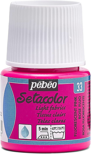 Picture of Fabric Paint 45ml Fluo Pink Pebeo Setacolor
