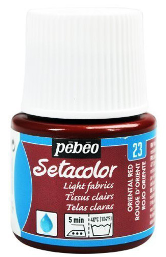 Picture of Fabric Paint 45ml Oriental Red Pebeo Setacolor