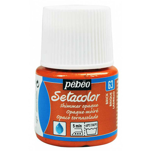 Picture of Fabric Paint 45ml Shim Brick Red Pebeo Setacolor