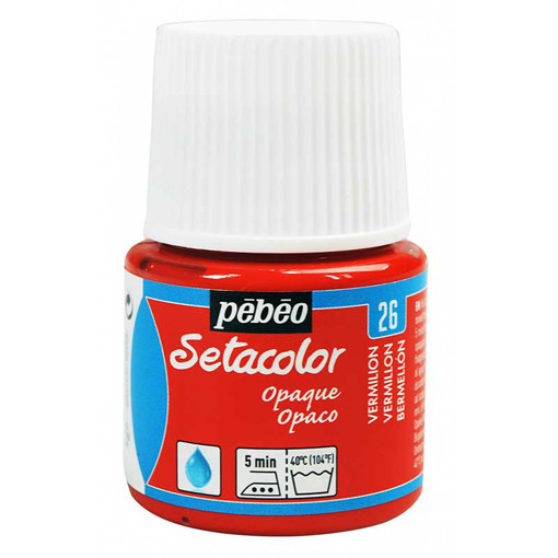 Picture of Fabric Paint 45ml Vermillion Pebeo Setacolor