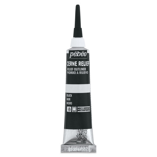 Picture of Glass Paint 20ml Black Outliner Pebeo Vitrail