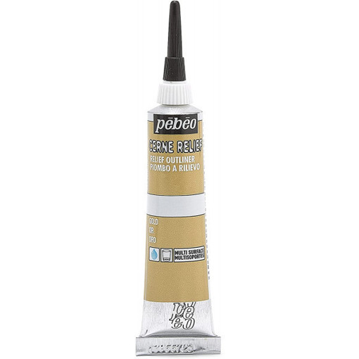 Picture of Glass Paint 20ml Gold Outliner Pebeo Vitrail