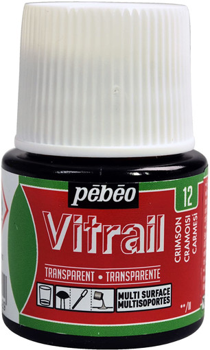 Picture of Glass Paint 45ml Crimson Pebeo Vitrail