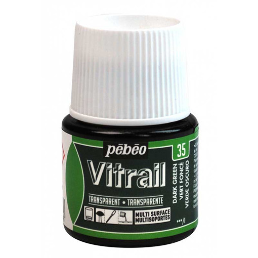 Picture of Glass Paint 45ml Dark Green Pebeo Vitrail