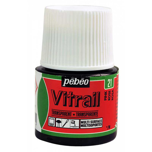 Picture of Glass Paint 45ml Pink Pebeo Vitrail