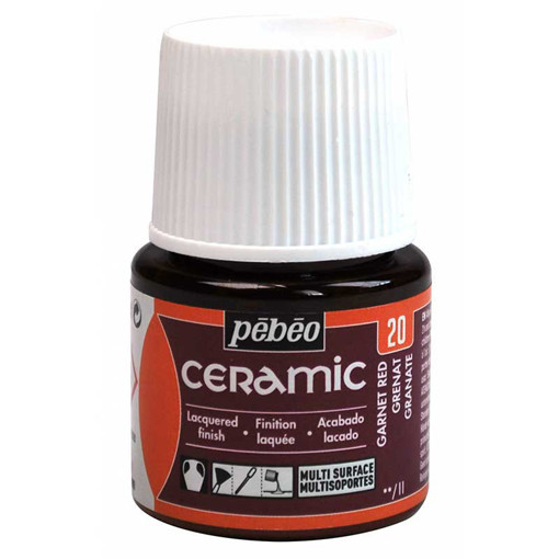 Picture of Ceramic Paint 45ml Garnet Red Pebeo