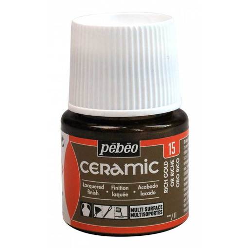 Picture of Ceramic Paint 45ml Rich Gold Pebeo