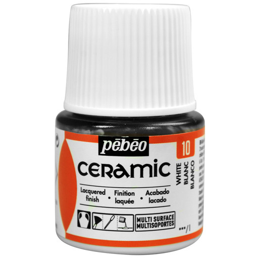 Picture of Ceramic Paint 45ml White Pebeo