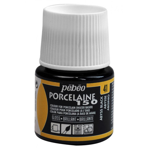 Picture of Porcelaine 150 45ml Abyss Black Pebeo