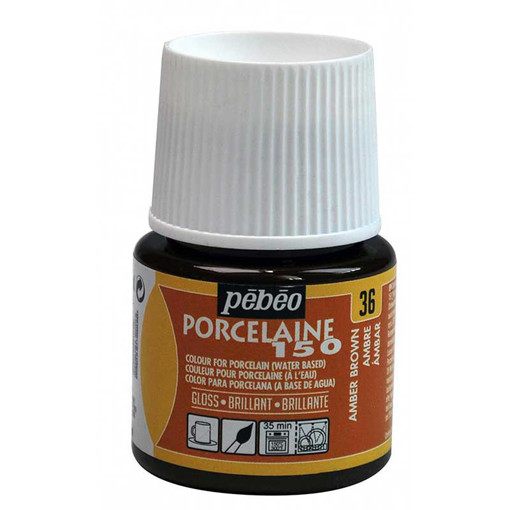Picture of Porcelaine 150 45ml Amber Brown Pebeo