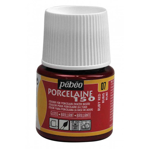 Picture of Porcelaine 150 45ml Ruby Red Pebeo