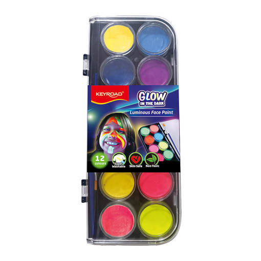 Picture of Face Painting 12colors Glow In The Dark Keyroad