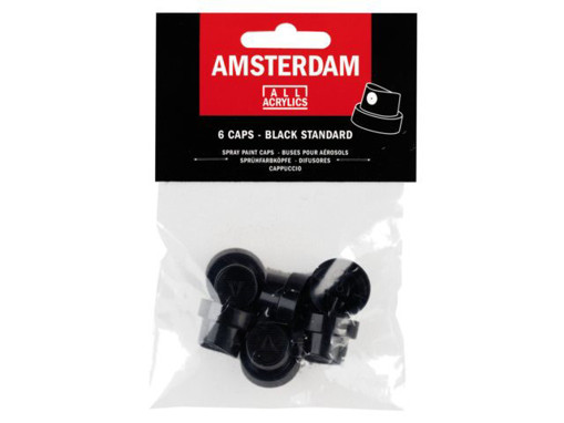 Picture of Painting accessories (Set of 6) Black Caps Amsterd