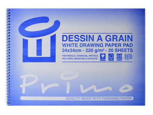 Picture of Drawing Paper 24x34/20 Sheets White 220g Spiral Pr