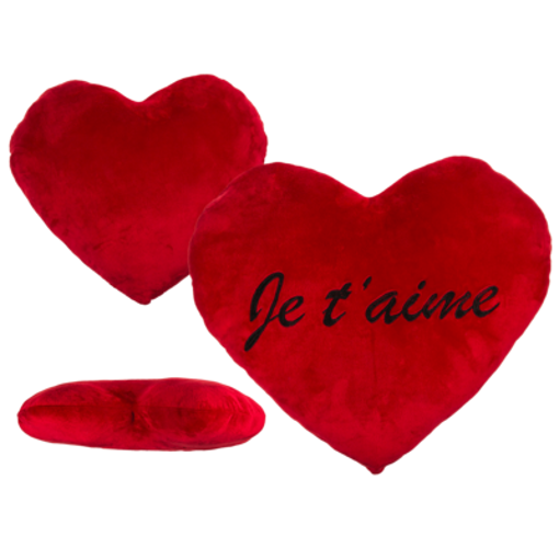 Picture of Plush Red Heart Out of the blue, Je T'aime