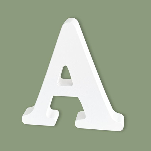 Picture of Wood 10.5cm White Letter Hand Craft,A