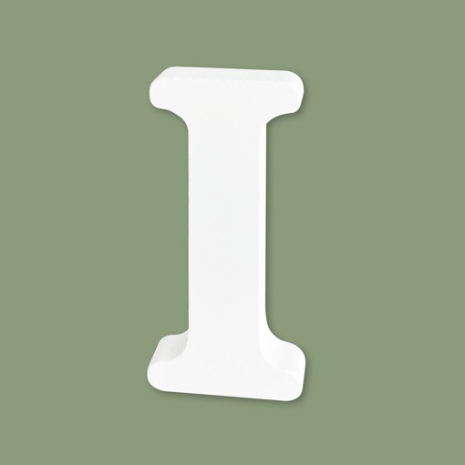 Picture of Wood 10.5cm White Letter Hand Craft,I