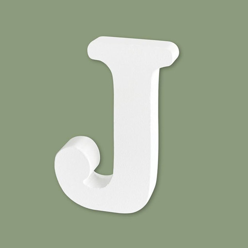 Picture of Wood 10.5cm White Letter Hand Craft,J