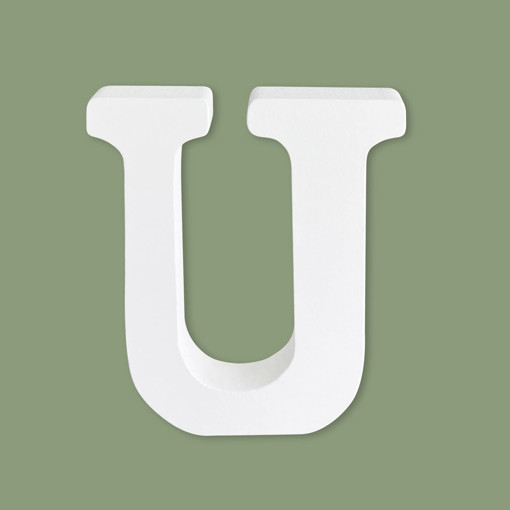 Picture of Wood 10.5cm White Letter Hand Craft,U