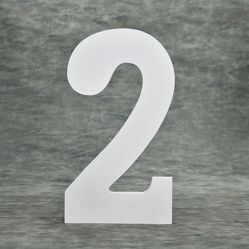 Picture of Wood 10cm White Number Hand Craft,2