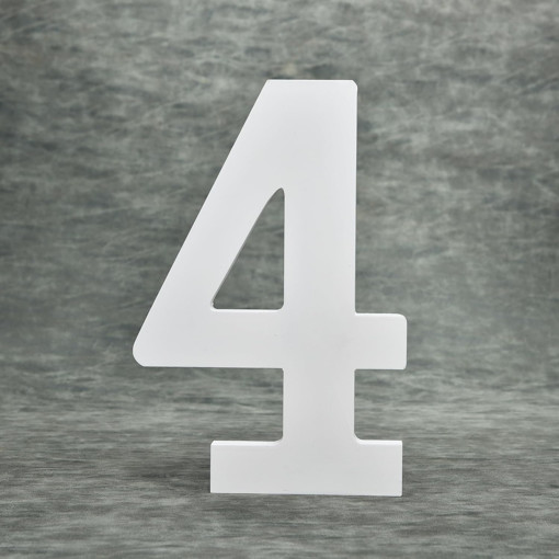 Picture of Wood 10cm White Number Hand Craft,4