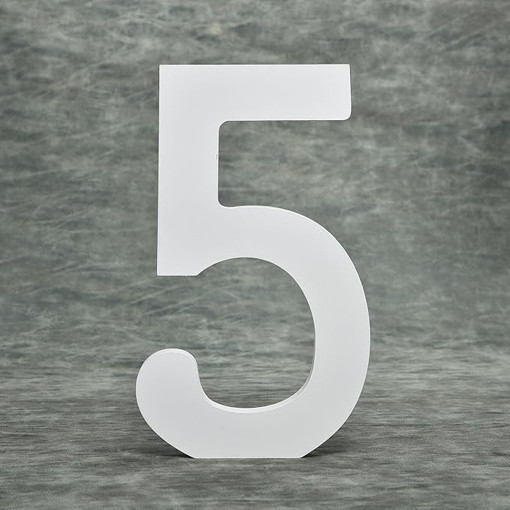 Picture of Wood 10cm White Number Hand Craft,5