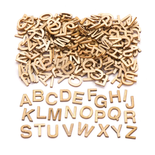 Picture of Wood 26pcs 4cm Alphabet Hand Craft