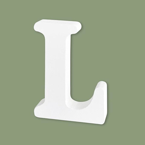 Picture of Wood White Letters Hand Craft,L