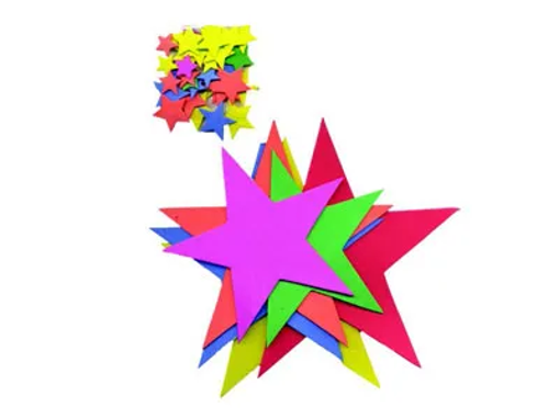 Picture of Foam 6pcs Stars Hand Craft