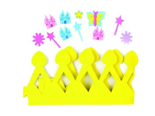 Picture of Foam Yellow Crown Hand Craft
