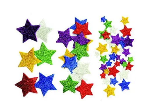 Picture of Gliter Foam Stars Hand Craft