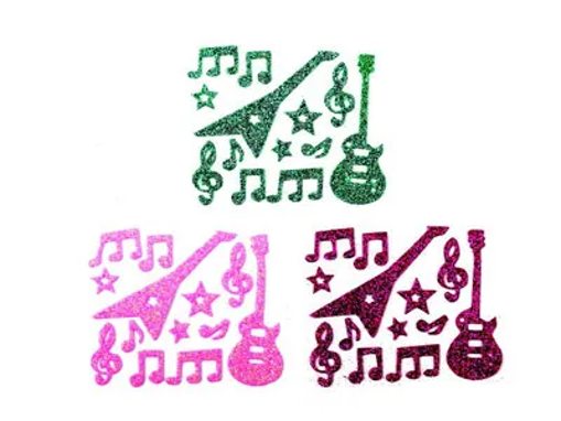 Picture of Glitter Foam Music Notes Hand Craft