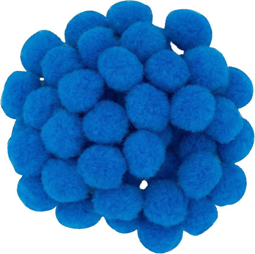 Picture of Pompoms 15Pcs Blue Craft for all