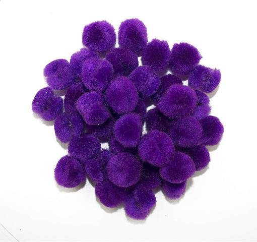 Picture of Pompoms 30pcs Dark Purple Craft for all