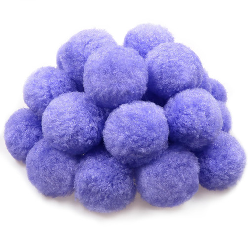 Picture of Pompoms 30pcs Light Purple 2.5cm Hand Craft