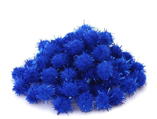 Picture of Pompoms 15Pcs Blue Craft for all