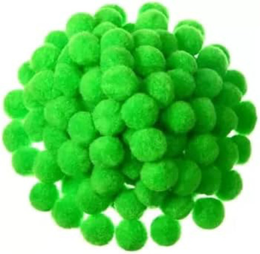 Picture of Pompoms 6pcs Light Green 50mm Hand Craft