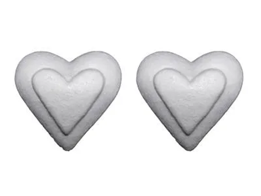 Picture of Styrofoam Heart 2pcs Hand Craft