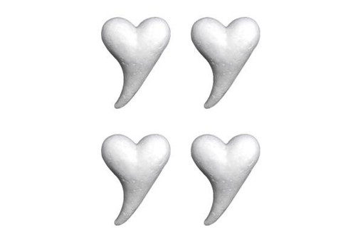 Picture of Styrofoam Heart 4pcs Hand Craft